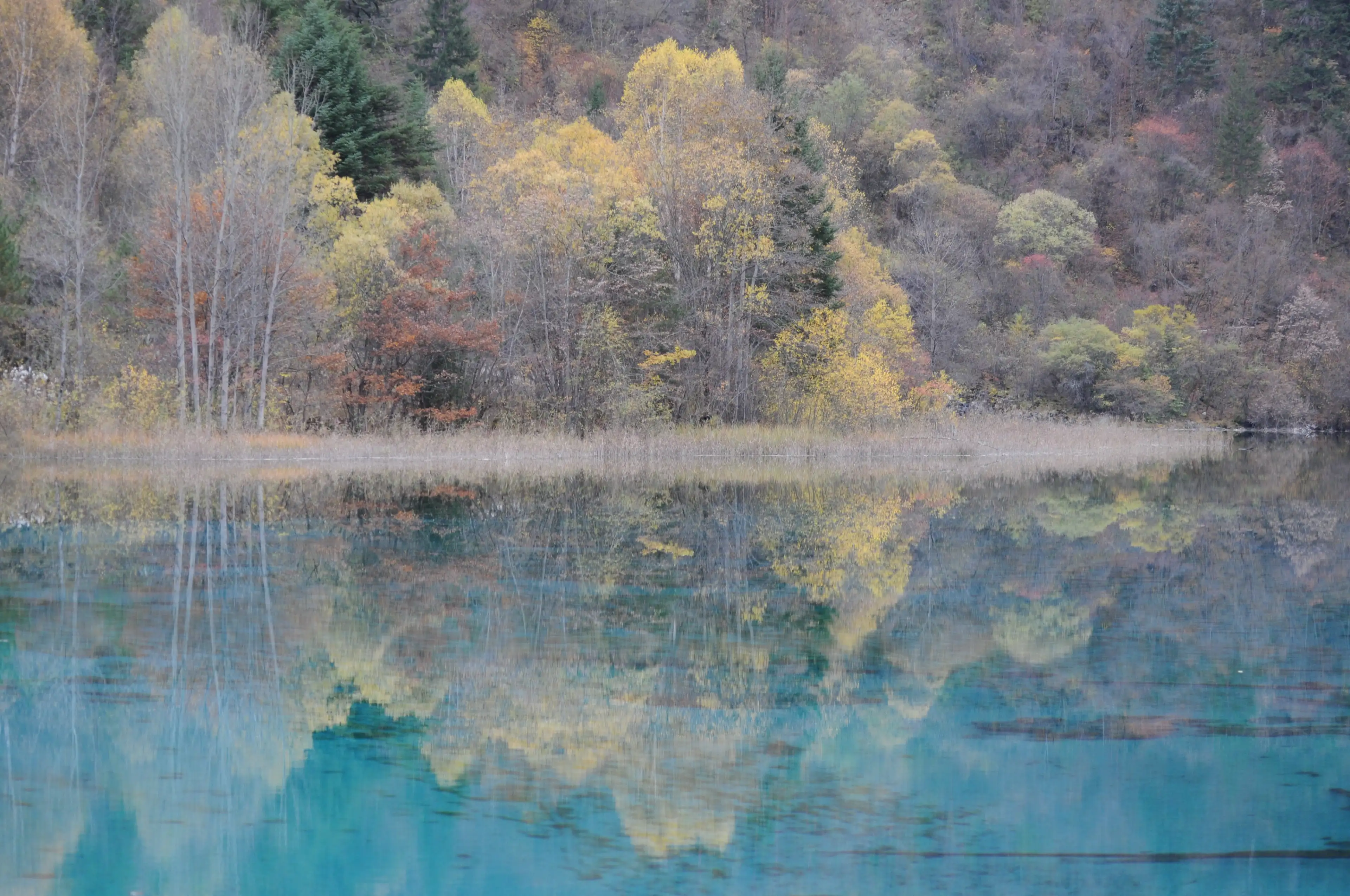 Mountain landscape at Jiuzhaigou