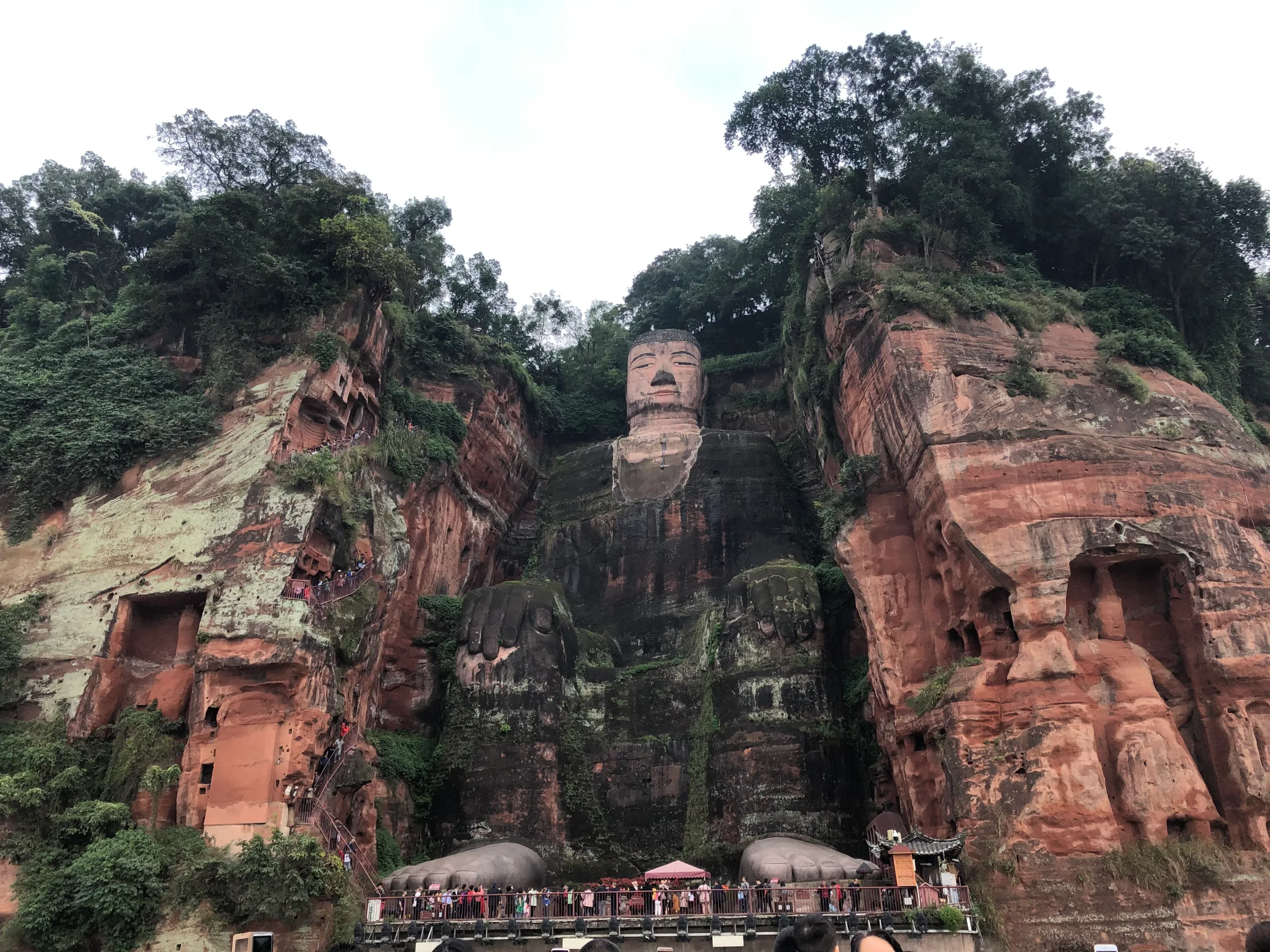 Leshan Giant Buddha at Leshan, landscape