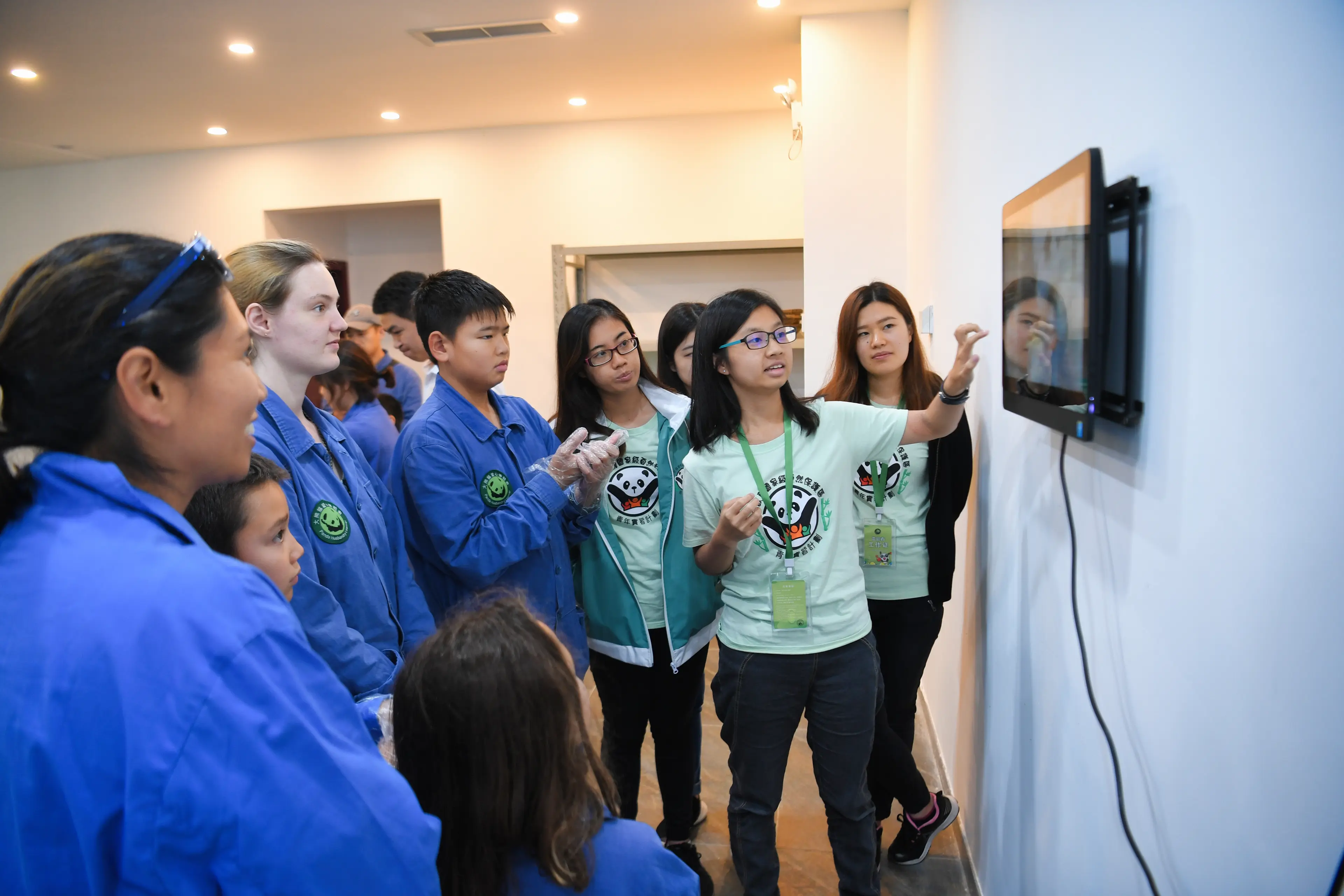 Conservation documentary screening at Wolong