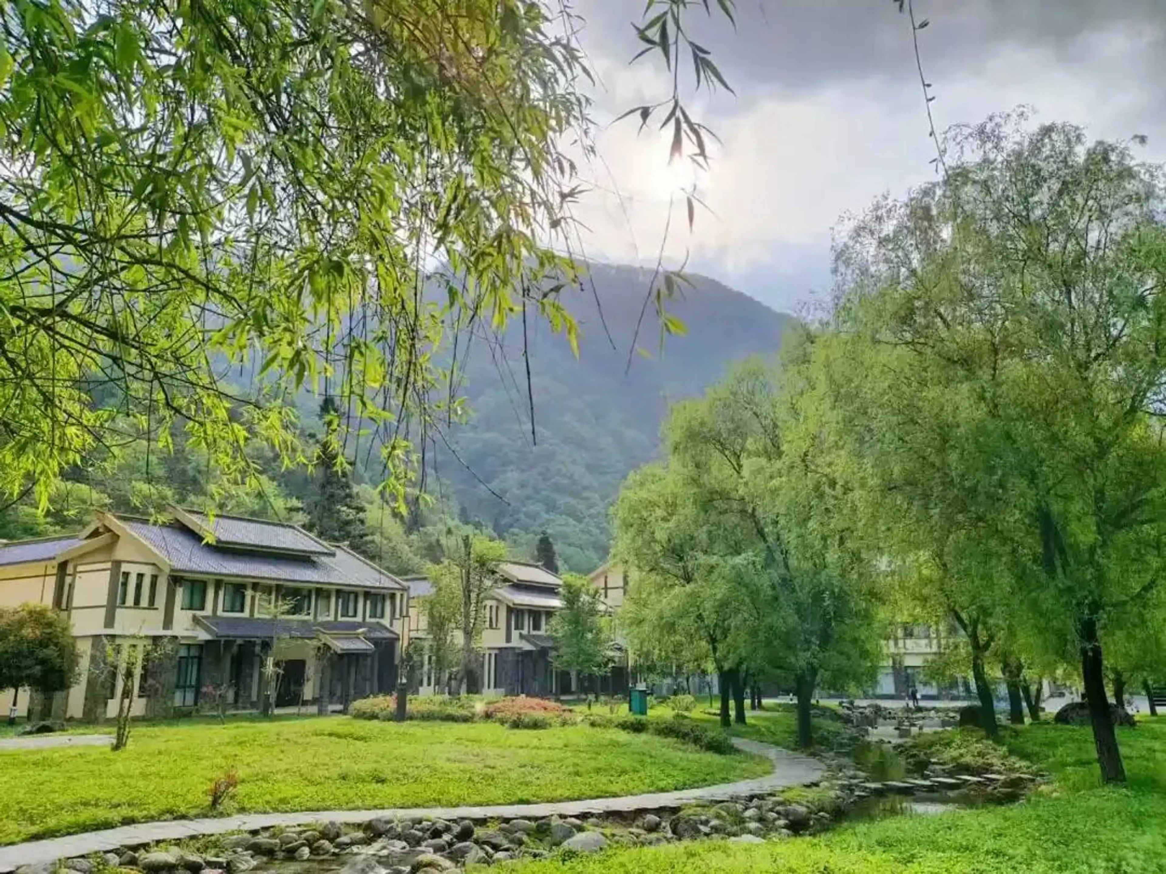 Hotel exterior at Tangjiahe, landscape