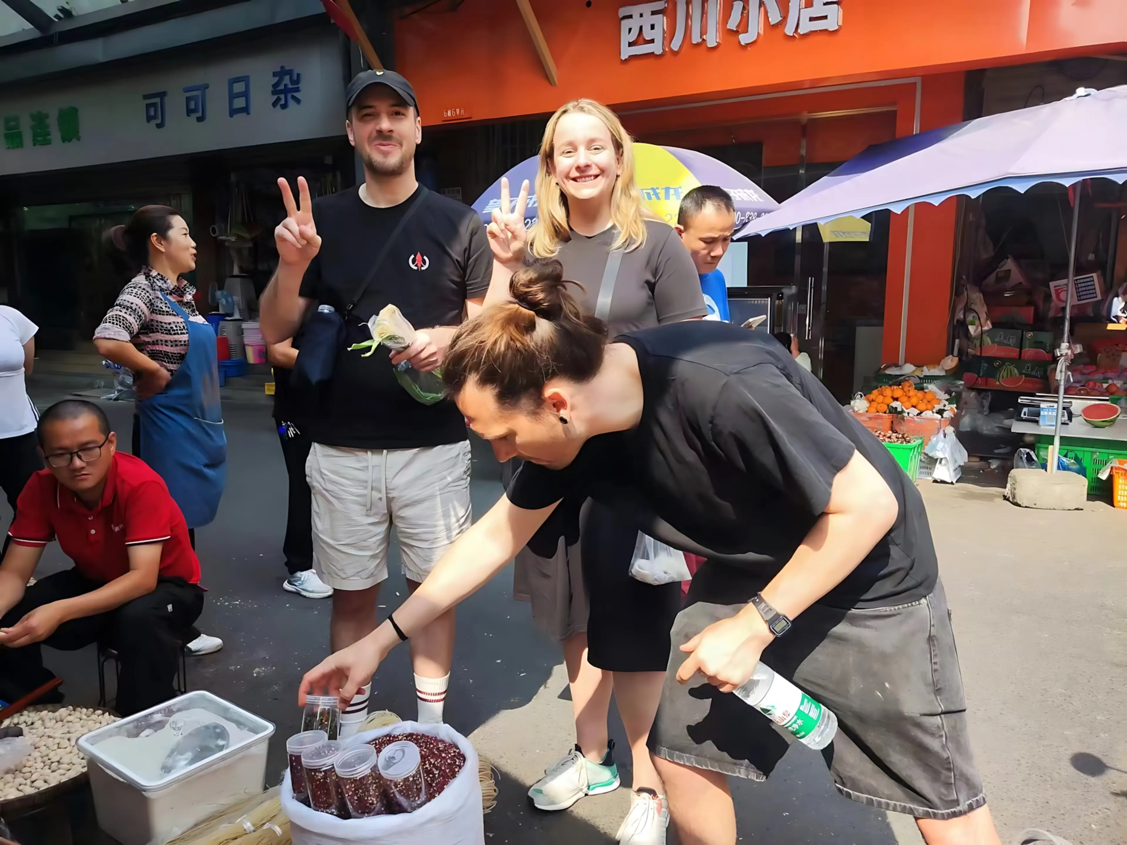 Shopping at Chengdu Food Market