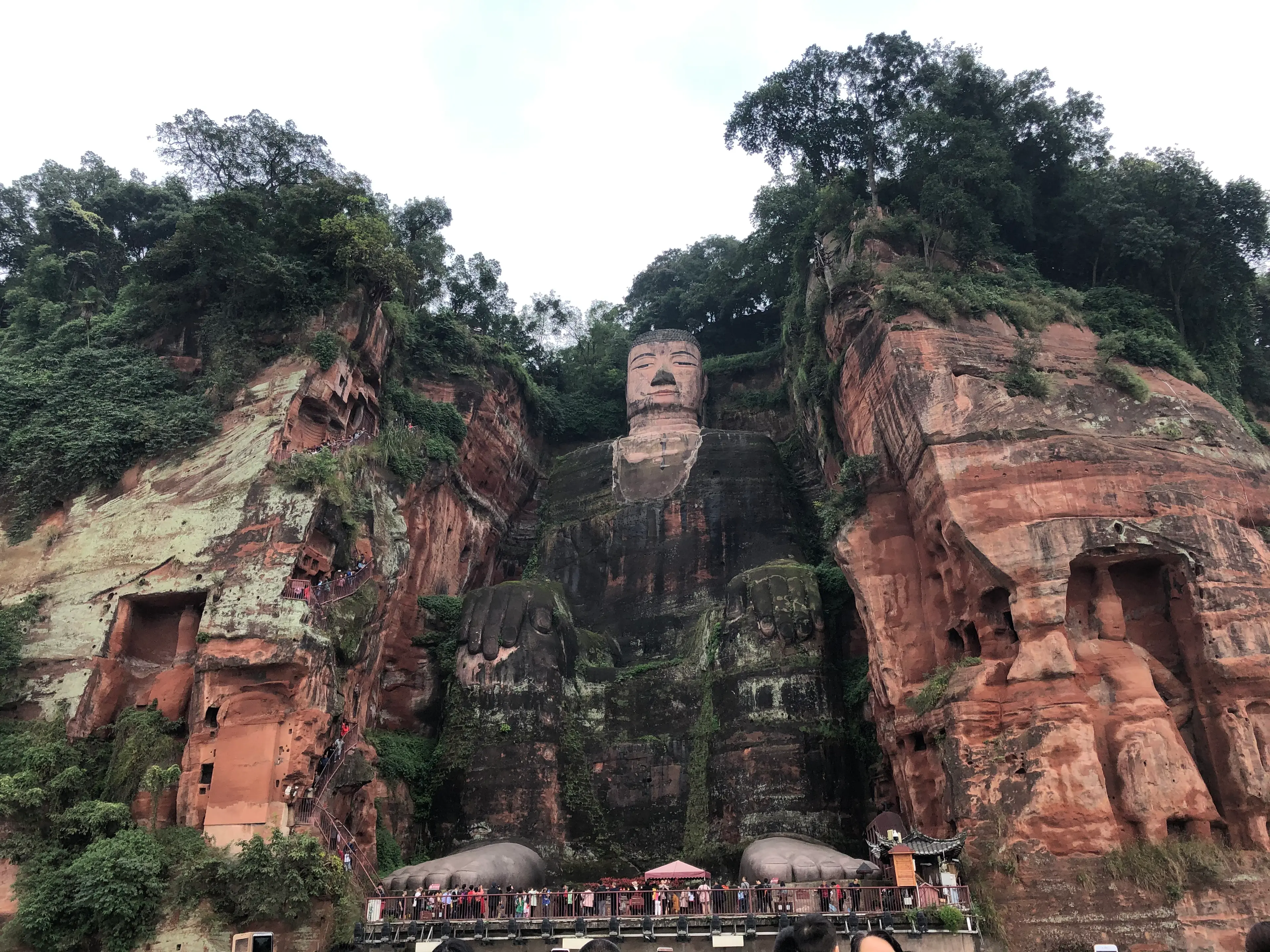 Leshan Giant Buddha at Leshan, landscape
